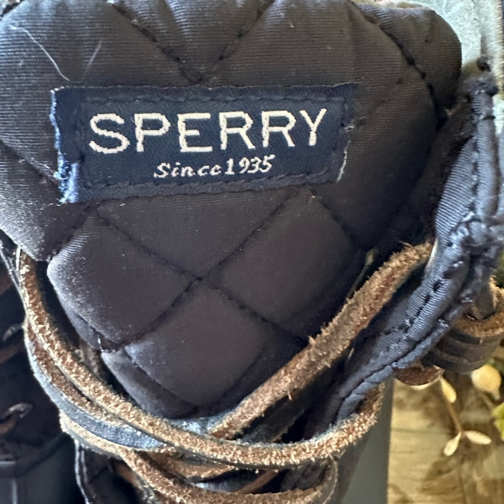 Sperry Women's  Saltwater Quilted Duck  Boot Black #STS94063 Size 9.5 READ ALL - Picture 3 of 7